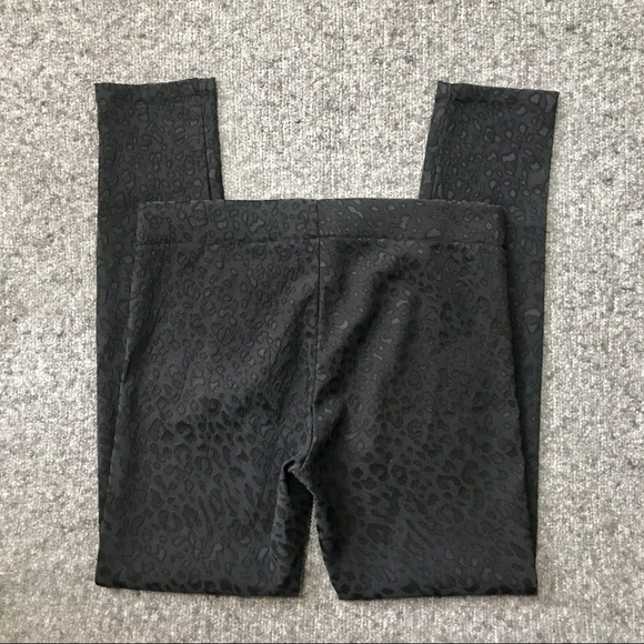 H&M Textured Leopard Print Pull-on Pants 10 - Picture 7 of 7